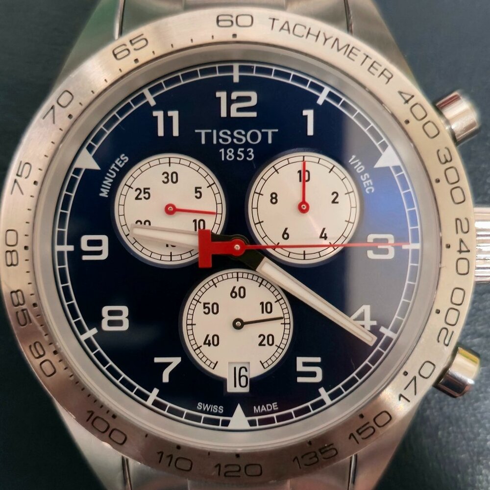 Tissot PRS 516 Chronograph 316L stainless steel case Quartz Movement - USED